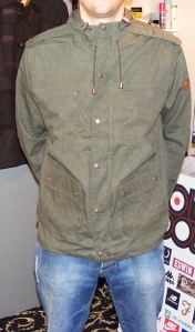 Penfield Lockwood Jacket Waxed Olive at sole food bolton 
